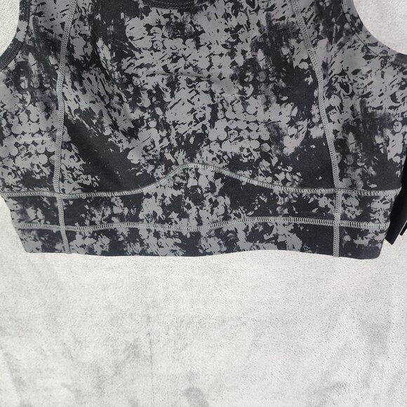 Womens Torrid Active Happy Camper Sports Bra Low Impact Black & Gray Print 1 - Picture 3 of 13